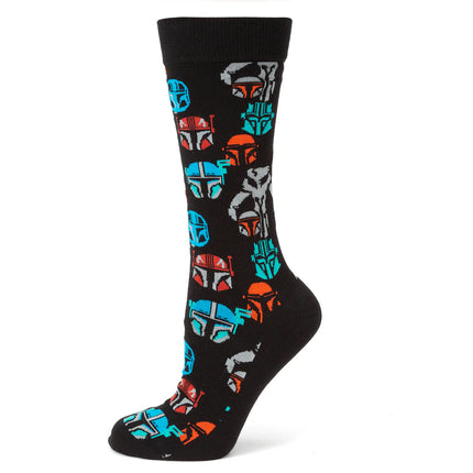 Star Wars Mandalorian and Mythosaur Dress Socks and Lapel Pin Gift Set