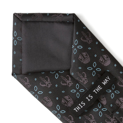 Star Wars Mandalorian Motif Black Tie