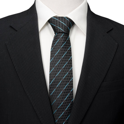 Star Wars Obi-Wan Kenobi LIGHTSABER Pattern Black Tie