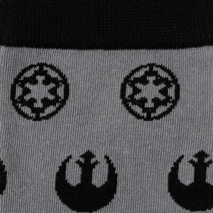 Star Wars Rebel Alliance Gray Dress Socks and Lapel Pin Gift Set