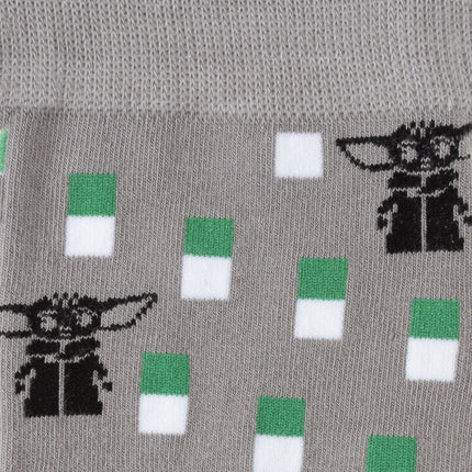 Star Wars Grogu Green Tie, Gray Dress Socks, and Tie Bar Gift Set