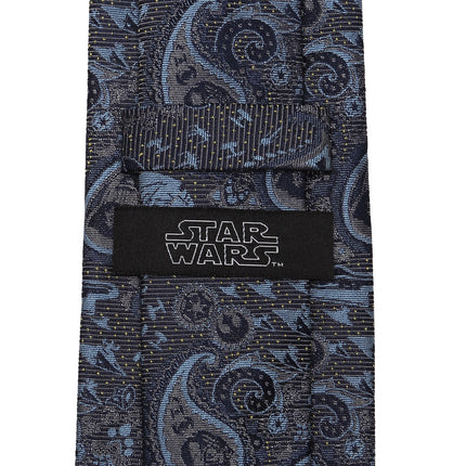 Star Wars Darth Vader Blue and Gray Paisley Tie