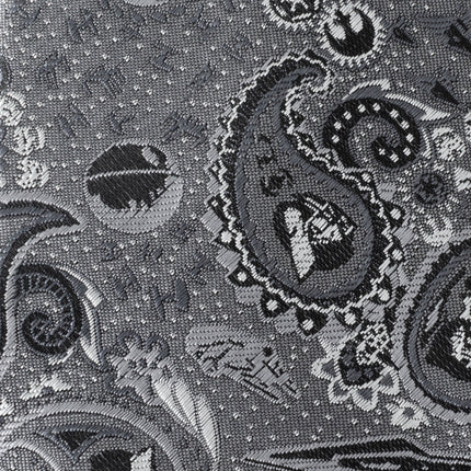 Star Wars Darth Vader Gray Paisley Tie