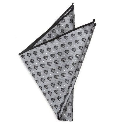 Star Wars Darth Vader Gray Polka Dot Bow Tie and Pocket Square Set