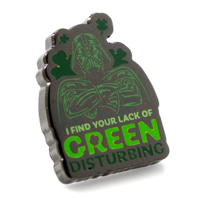 Star Wars Darth Vader St. Patrick's Day Lapel Pin