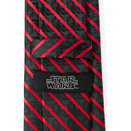 Star Wars Darth Vader Red and Black Striped Tie