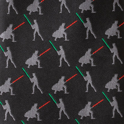 Star Wars Darth Vader and Luke Skywalker LIGHTSABER Battle Black Tie