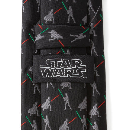 Star Wars Darth Vader and Luke Skywalker LIGHTSABER Battle Black Tie