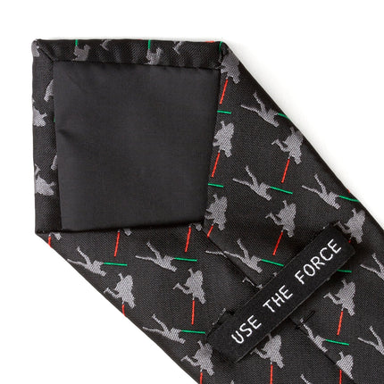 Star Wars Darth Vader and Luke Skywalker LIGHTSABER Battle Black Tie