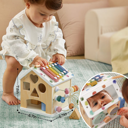 Tiny Land Cottage Activity Cube - Morandi