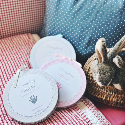 Pink Handprint Keepsake Tin/Kit