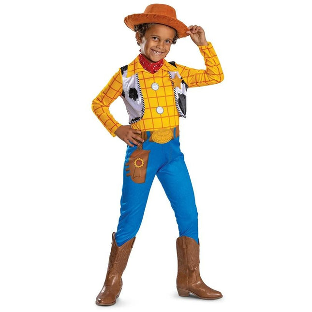 Toddler Classic Disney Pixar Toy Story Woody Jumpsuit Costume - 3T-4T