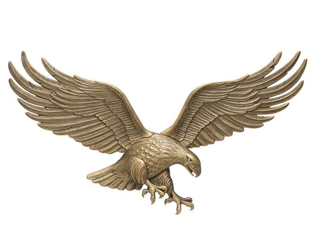 36" Antique Brass Wall Eagle