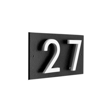 Personalized Horizontal Floating Stand-Off 2-Number Sign