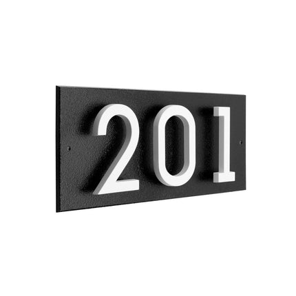 Personalized Horizontal Floating Stand-Off 3-Number Sign