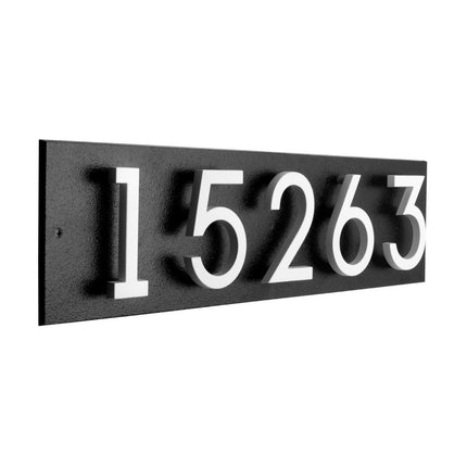 Personalized Horizontal Floating Stand-Off 5-Number Sign