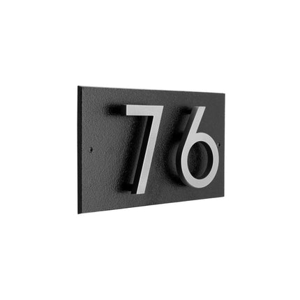 Personalized Horizontal Floating Stand-Off 2-Number Sign