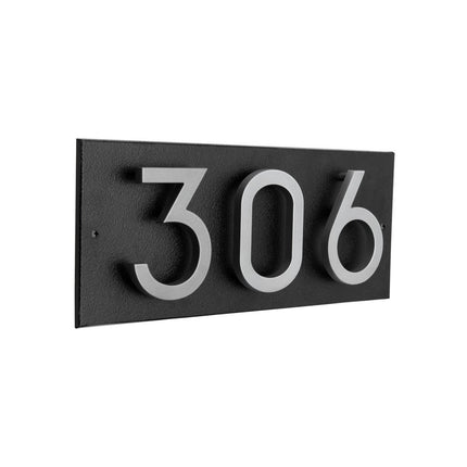 Personalized Horizontal Floating Stand-Off 3-Number Sign