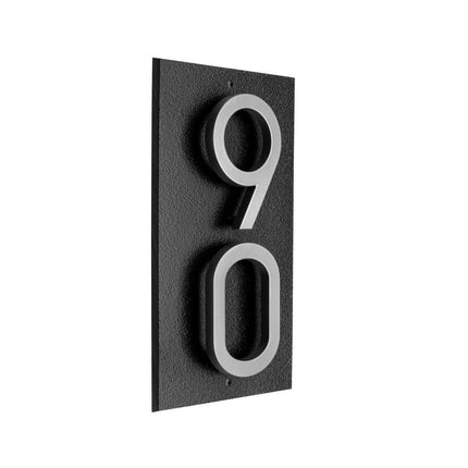 Personalized Vertical Floating Stand-Off 2-Number Sign