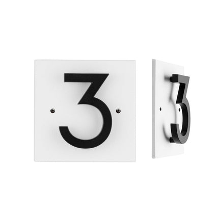 Personalized Floating Stand-Off 1-Number Sign