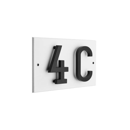 Personalized Horizontal Floating Stand-Off 2-Number Sign