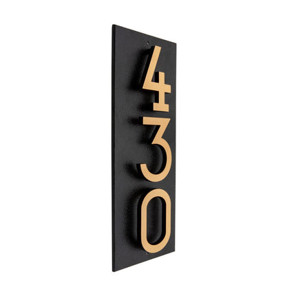 Personalized Horizontal Floating Stand-Off 3-Number Sign