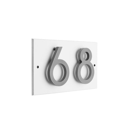 Personalized Horizontal Floating Stand-Off 2-Number Sign