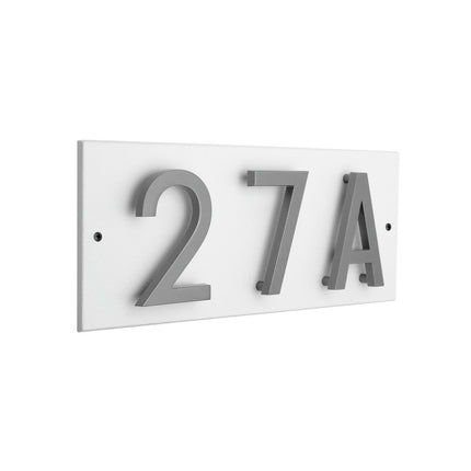 Personalized Horizontal Floating Stand-Off 3-Number Sign