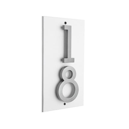 Personalized Vertical Floating Stand-Off 2-Number Sign