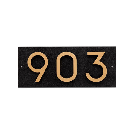 Personalized Horizontal Floating Stand-Off 3-Number Sign