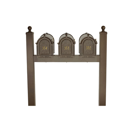 Personalized Multi Mailbox Triple Package