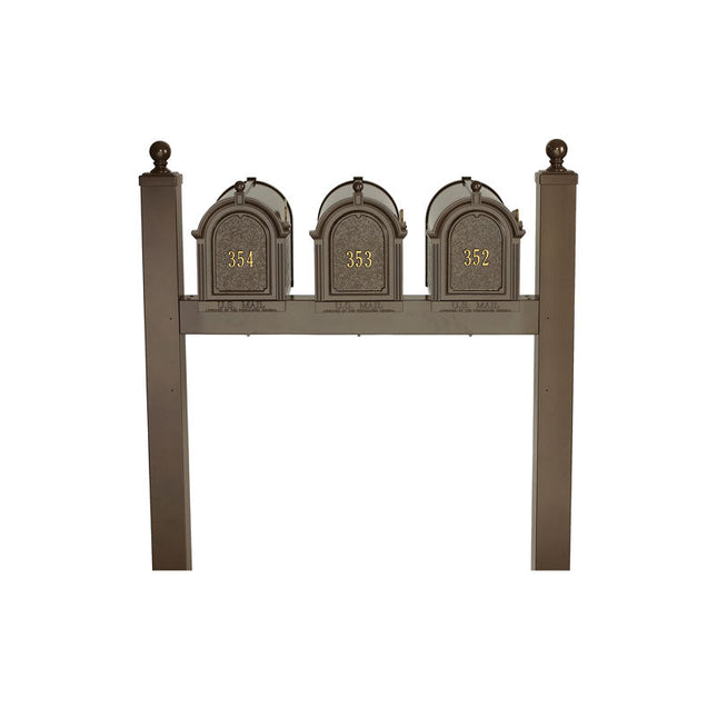 Personalized Multi Mailbox Triple Package