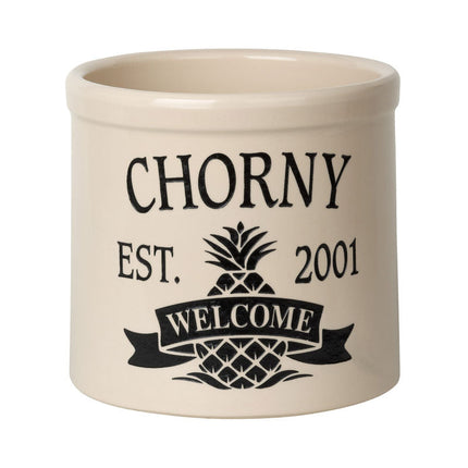 Personalized Pineapple Crock