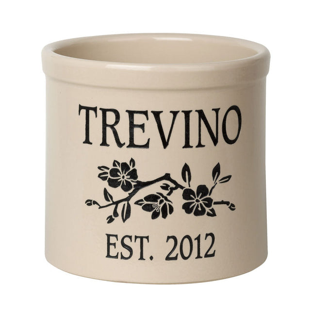 Personalized Dogwood Crock