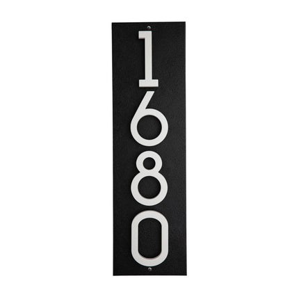 Personalized Vertical Floating Stand-Off 4-Number Sign