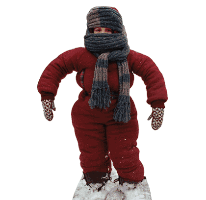 A Christmas Story Randy Can't Put His Arms Down Cardboard Cutout