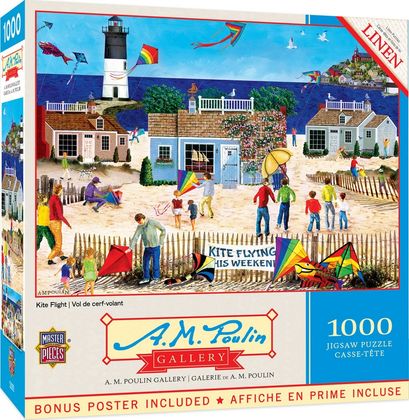 A.M. Poulin Kite Flight 1000 Piece Puzzle