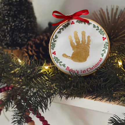 "A Stitch in Time" Baby Handprint Ornament Kit