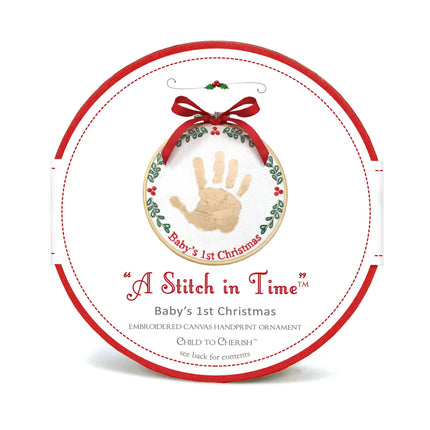 "A Stitch in Time" Baby Handprint Ornament Kit