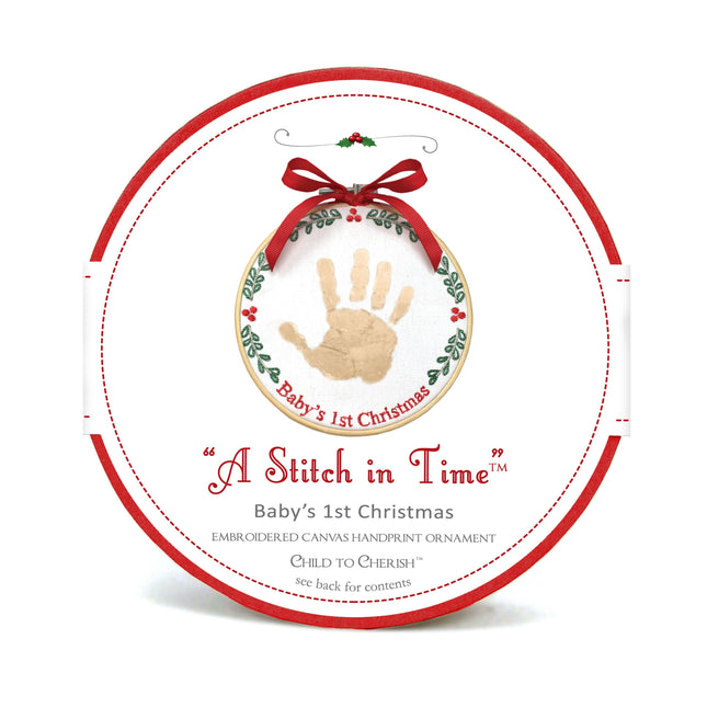 "A Stitch in Time" Baby Handprint Ornament Kit