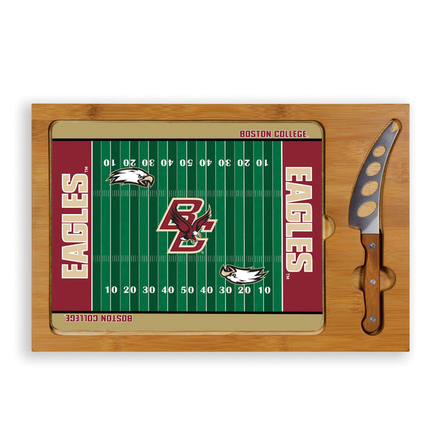Boston College Eagles Football Field Cutting Board & Knife Set
