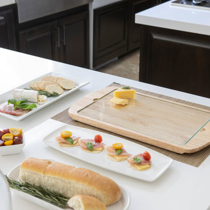 Billboard Glass Top Serving Tray