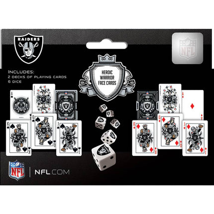 Las Vegas Raiders - 2-Pack Playing Cards & Dice Set