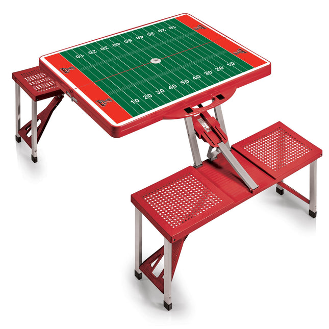 Texas Tech Red Raiders Football Field Picnic Table Folding Table Seats