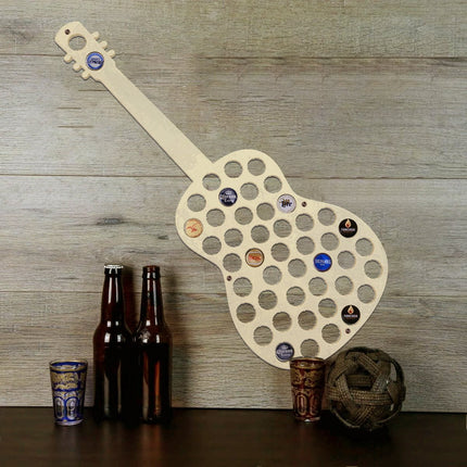Acoustic Guitar Beer Cap Holder