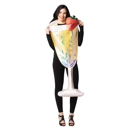 Adult Champagne Flute Glass Costume