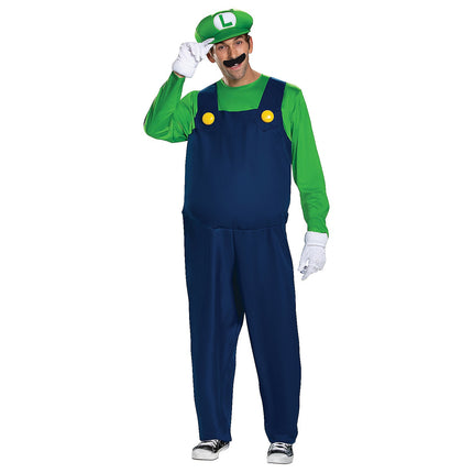 Adult Deluxe Super Mario Brothers Luigi Costume