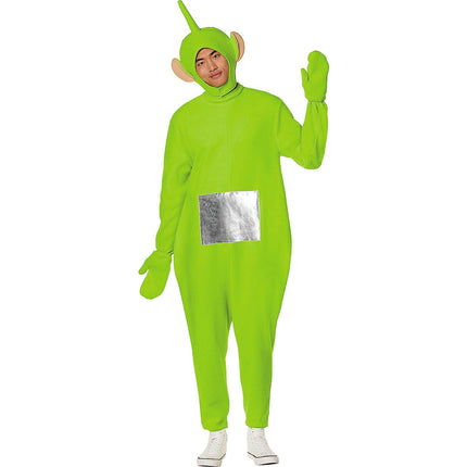 Adult Teletubbies Green Dipsy Jumpsuit Costume