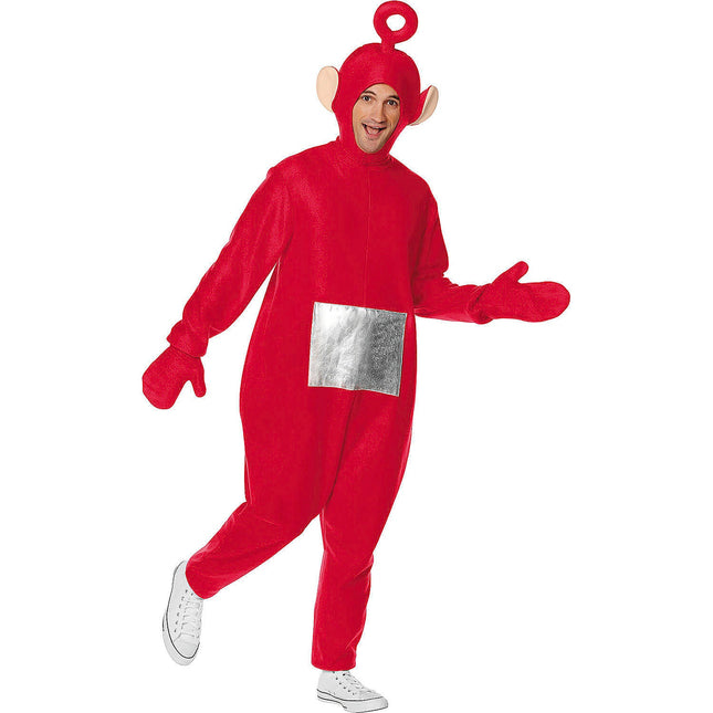 Adult Teletubbies Red Po Jumpsuit Costume