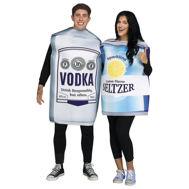 Adult Vodka & Soda Couples Costume